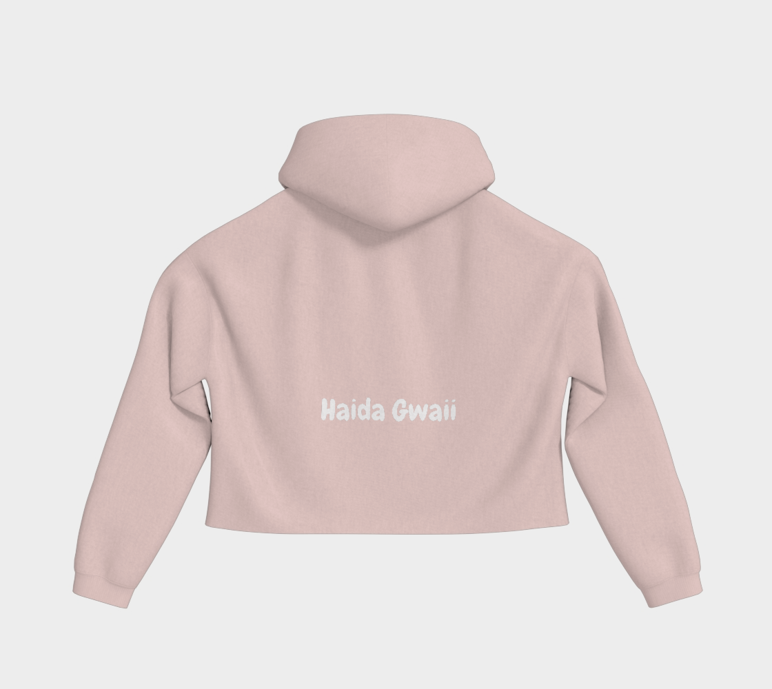 Water Cropped pullover hoodie