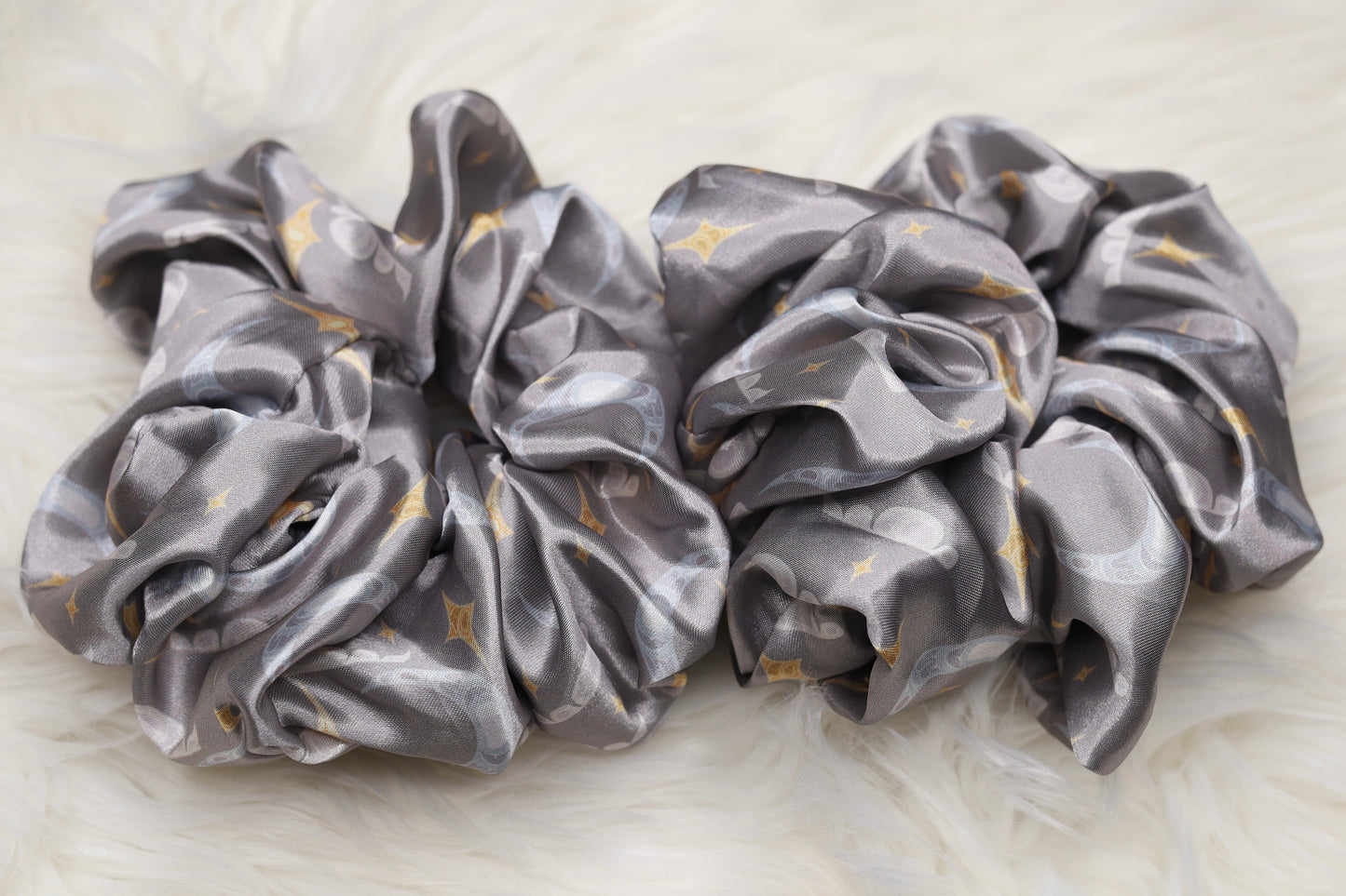 Moon & Stars on grey