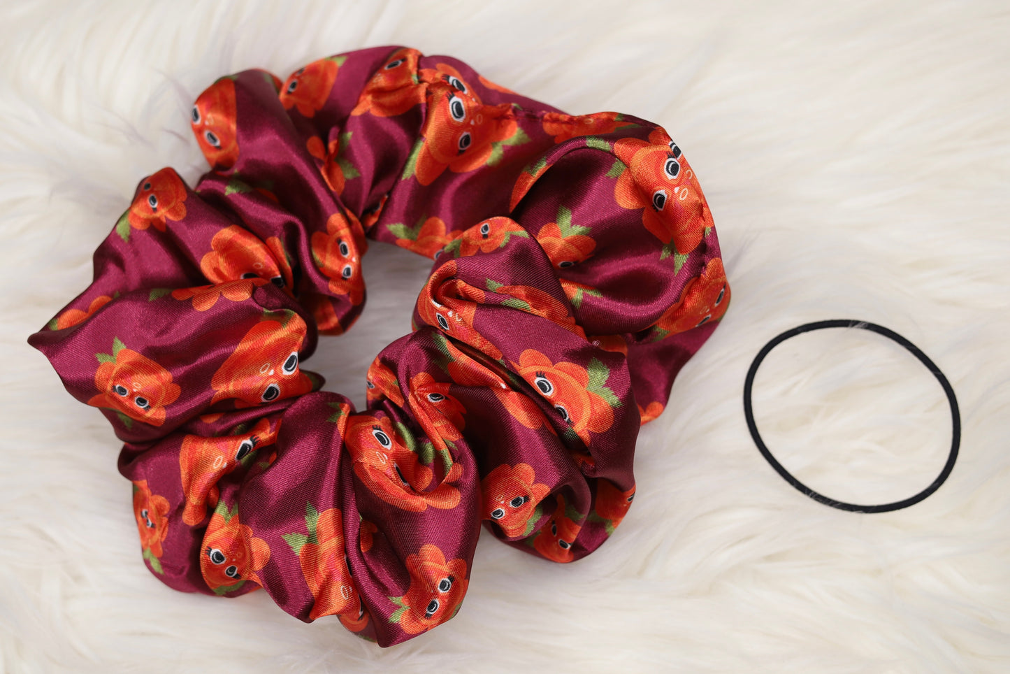 Salmon berry XL scrunchie